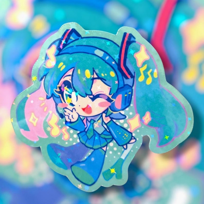 Laptop Accessories Cute - Виниловая матовая водонепроницаемая наклейка Virtual idol