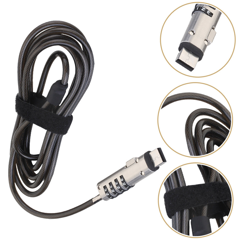 Laptop Lock Cable - Ноутбук с цифровым паролем, металлический замок,