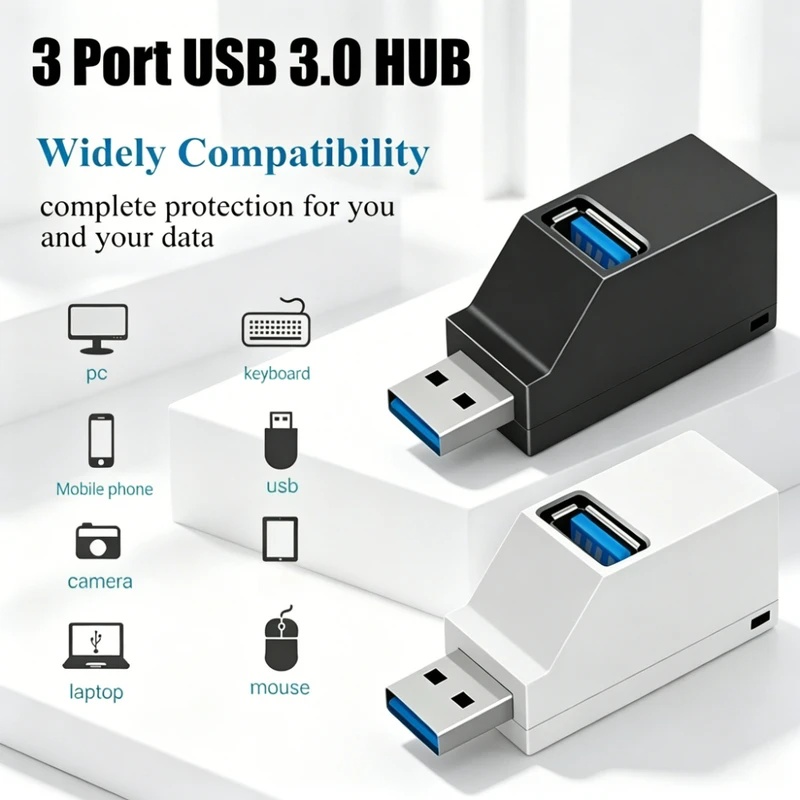 USB-хаб с 3 портами (USB 3.0/2 – обзор и цена Laptop Accessories Gadgets