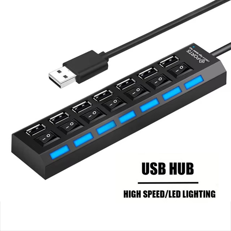 7-портовый USB 2.0-хаб-разветв – обзор и цена Laptop Accessories Computer