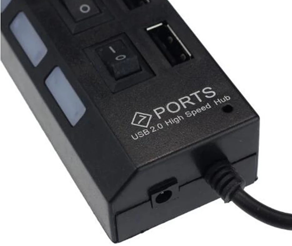 7-портовый USB 2.0-хаб-разветв – обзор и цена Laptop Accessories Computer