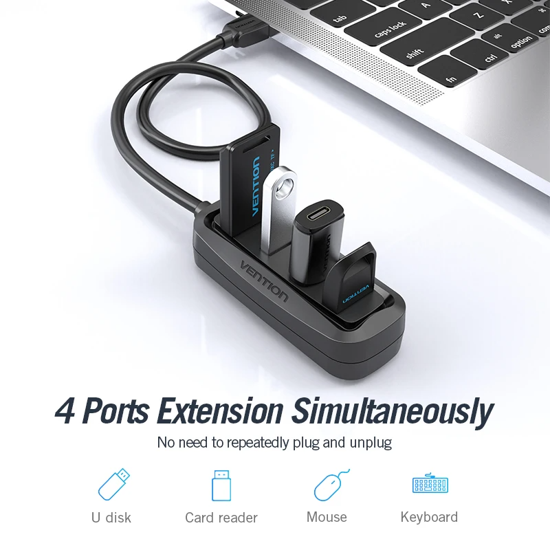 USB-концентратор Vention на 4  – обзор и цена Apple Accessories Laptop