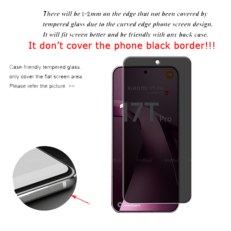 Защитное стекло 9H для Xiaomi  – обзор и цена Privacy Screen Filter