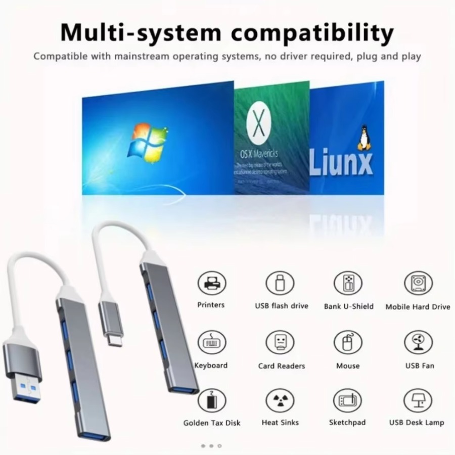 USB-хаб 4-в-1 USB-C с 4 портам – обзор и цена Apple Accessories Laptop