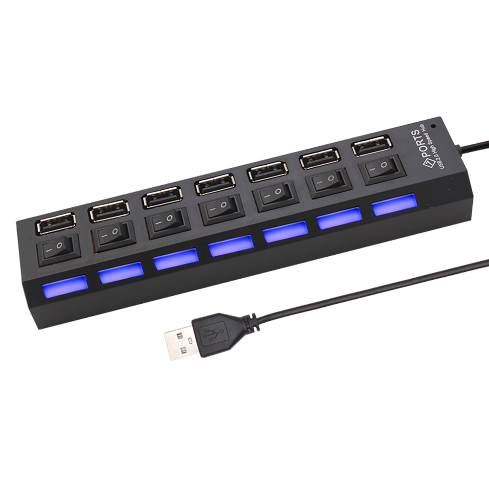 7-портовый USB 2.0-хаб-разветв – обзор и цена Laptop Accessories Computer