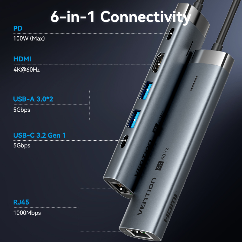 Vention USB C HUB Type C to HD – обзор и цена Apple Accessories Laptop