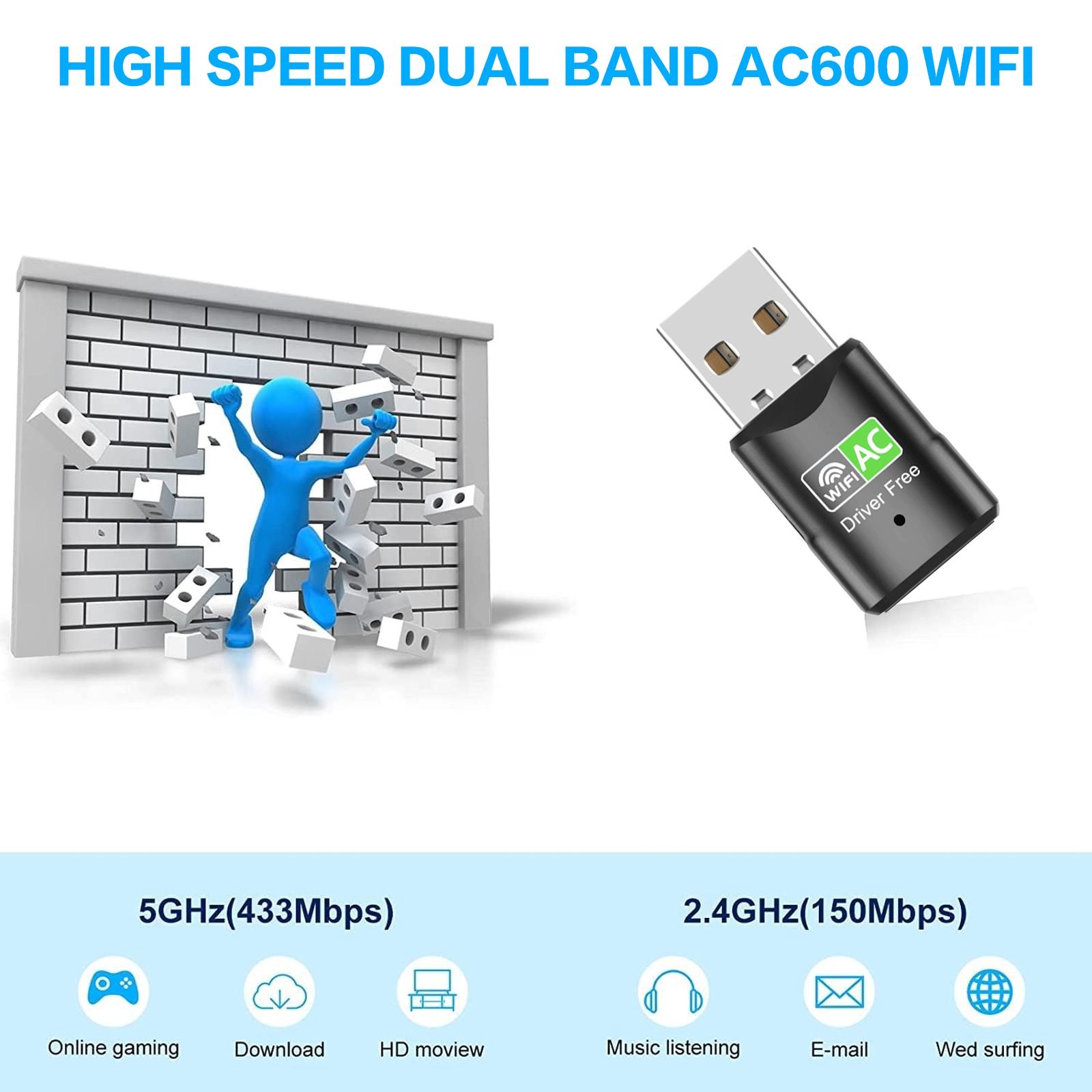 USB-адаптер Wi-Fi AC600, двухд – обзор и цена Laptop Accessories Computer